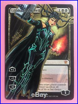 Mtg Altered Art Hand Painted Liliana Of The Veil Hela By Sitong