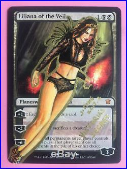 Mtg Altered Art Hand Painted Liliana Of The Veil Victoria's Secret By Sitong