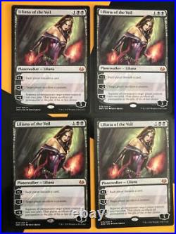 Mtg Liliana Of The Veil 4 Pieces Set