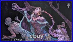 Mtg Wish Liliana Signed Playmat Ultrapro