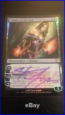 Mtg X1 Signed Foil Liliana Of The Veil Sp Innistrad Modern Legacy Planeswalker