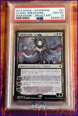 PSA10 MTG Liliana Dreadhorde General Alt Art 097/264 Japanese Yoshitaka Amano