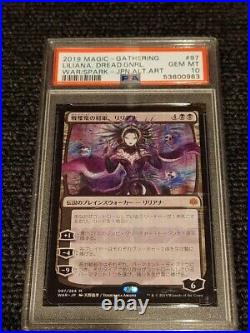 Psa10 2019 Magic Gathering Liliana, Dread. Gnrl. War/spark Jpn. Alt. Art