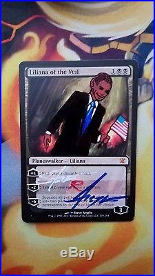 Steve Argyle Altered Liliana of the Veil HP Barack Obama FREE SHIPPING