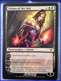 X3 Liliana Of The Veil (light Play) Innistrad See Scans Mtg Planeswalker
