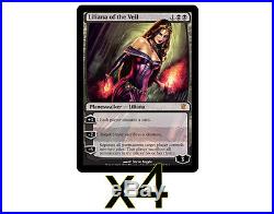 X4 Liliana Of The Veil from Innistrad Slightly Play MTG Magic Free Shipping