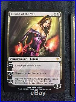 X4 MTG Liliana of The Veil, original Innistrad, mythic, Planeswalker. NM