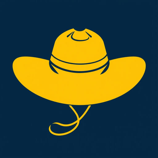 Yellow Wide Brimmed Hat