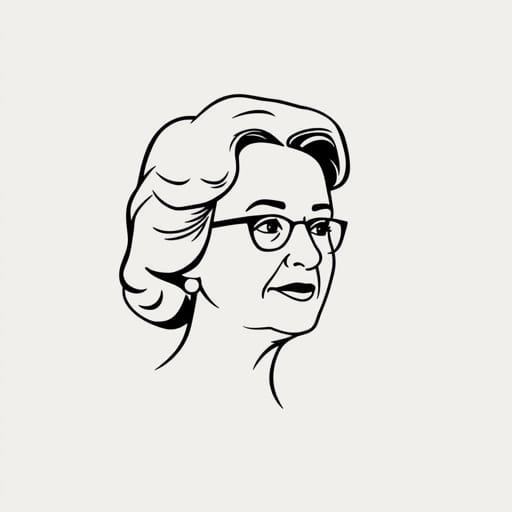 Drawing of Betty Friedan