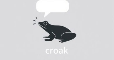English Meaning of Croak