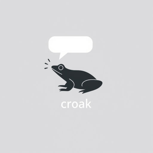 English Meaning of Croak