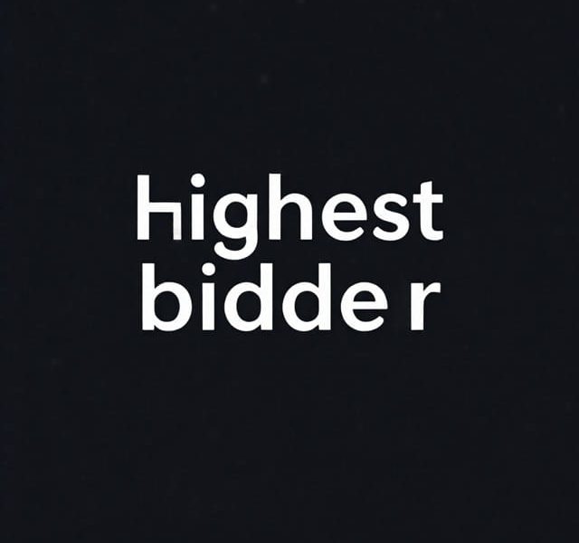 Highest Bidder Sara Cate