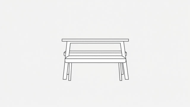 Kitchen Table with Bench