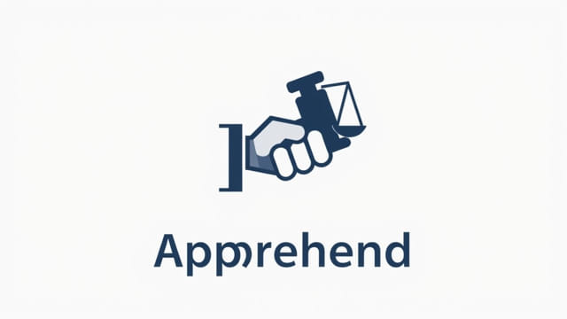 Legal term for apprehend