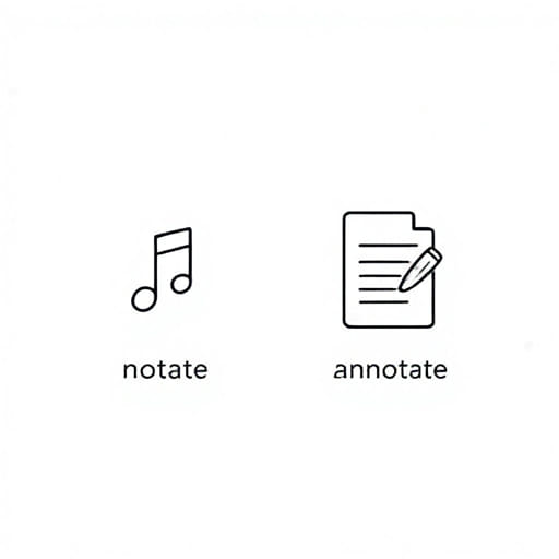 Notate vs Annotate Difference